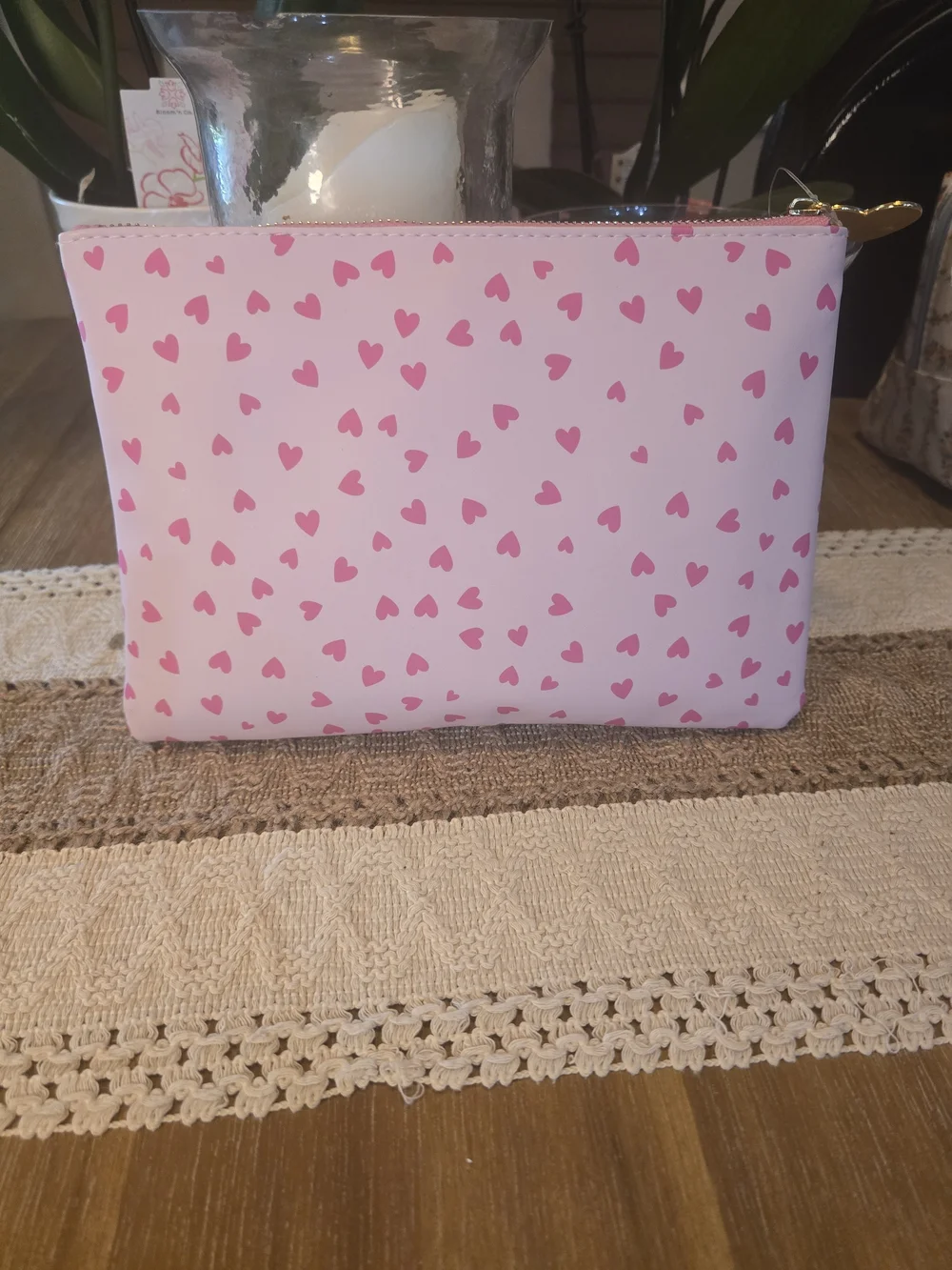 15-Pc Pink Glam & Glow Beauty Bundle- Lottie London, Crème Shop + Pink Heart Bag